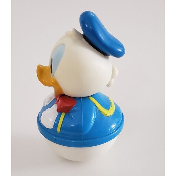 Disney Arco Red Plane Donald Duck Wobble Weighted Bottom Toy Collectible B VTG - Picture 4 of 13